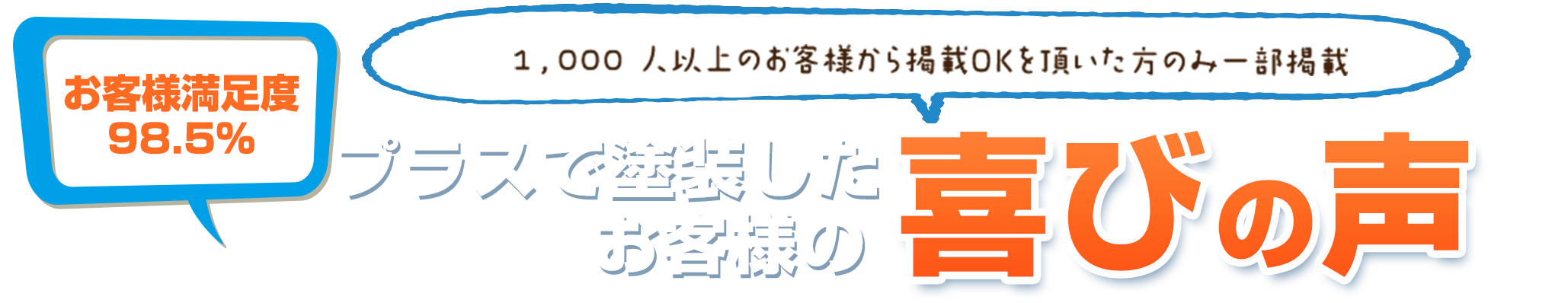 プラスで塗装したお客様の喜びの声