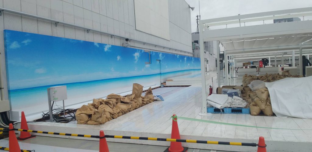 ヨドバシカメラ梅田店　屋上バーベキュー様（関西エリア）の看板施工事例